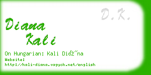 diana kali business card